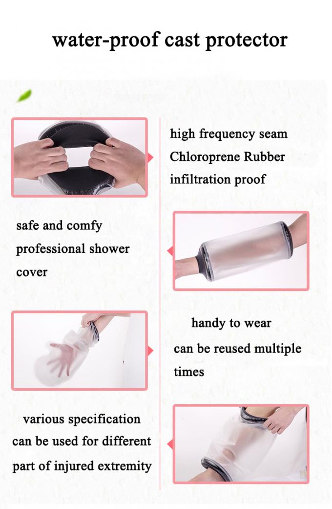 Waterproof Cast Cover For Shower Semi Transparent PVC Elastic Material