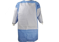 Nonwoven Disposable Surgical Gown Reinforced Blue Hospital Spunlace