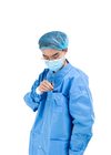 Nonwoven Lab Coat Blue Disposable Gown Unisex Hospital Uniforms Medical Coveralls Suit