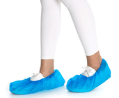 Anti Slip Disposable Shoes Cover Blue Nonwoven Fabric For Hospital Clinic