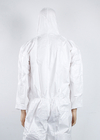 White Disposable Protective Gown Dustproof Anti Droplet Suit Medical Coverall