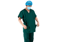 Hospital Medical Scrub Suits V Neck Short Sleeve Nursing Uniform