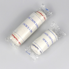 Medical Elastic Crepe Bandage Roll Non Sterile 80% Cotton Blue/Red Thread