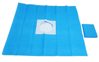 Nonwoven Disposable Surgical Eye Drapes Pack EO Sterilized Aperture Drape Medical With Hole