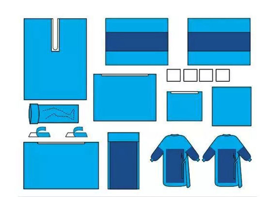 Non-Woven Fabric Sterile Surgical Packs Available With Gamma Sterilization