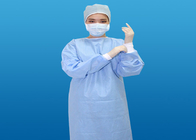 Disposable Reinforced Surgical Gown color Blue material Non-Woven Size Customization