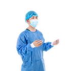 Material SMS PP Disposable Isolation Gown Color Blue Green Size XL EN13795