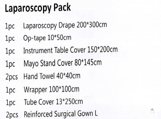 Surgical Disposable Laparotomy Abdominal Drape Pack Kit Class II