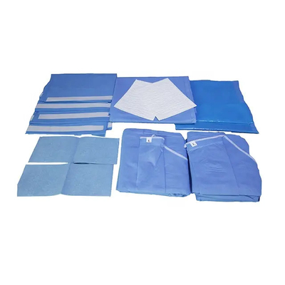 EN 13795 Hospital  Disposable Sterile Surgical Drape Pack PP PE  SMS