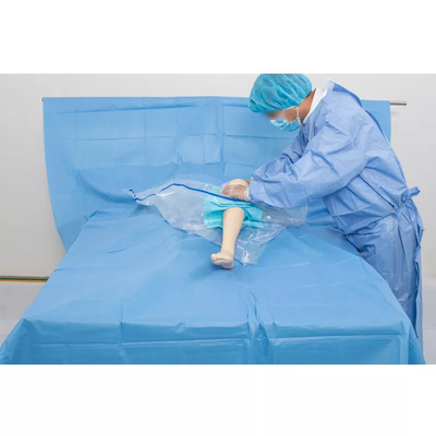 Hospital Disposable Knee Arthroscopy Extremity Surgical Drape Packs SMMS