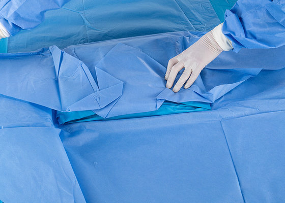 Caesarean Disposable Sterile Drape Non-Woven Fabric With Reinforced Strength