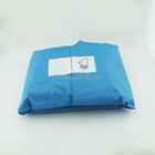 Blue Color Disposable Surgical Gown With Long Sleeve For Adults
