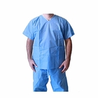 Xs / S / M / L / Xl / Xxl Medical Scrub Suits Mandarin Collar Short Sleeve