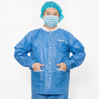 2 Pockets Male / Female Medical Scrub Suits With Button Closure