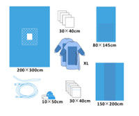 Disposable Sterile Laparoscopy Surgical Pack for Medical Procedures