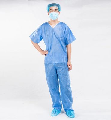 Non woven Fabric Hospital Surgical Gowns / Medical Disposable Gowns for Adults