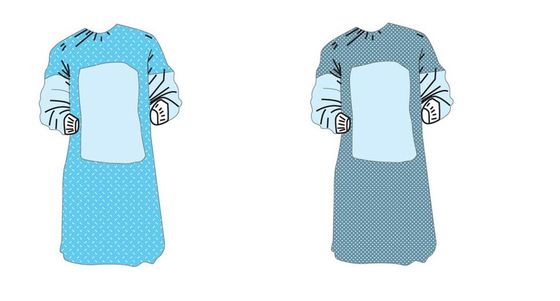 Sterile Disposable Nonwoven Reinforrced Surgical Gown