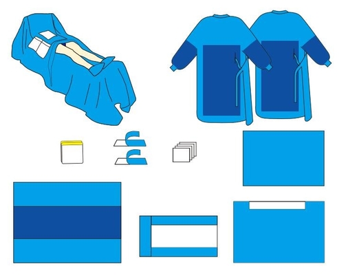 Sterile Surgical Packs Non-Woven Fabric 1000 Pieces MOQ