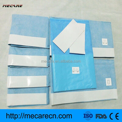 Disposable Surgical Packs with High Absorbency Materials Ultrasonic Seam and OEM Accessories for Medical Procedures
