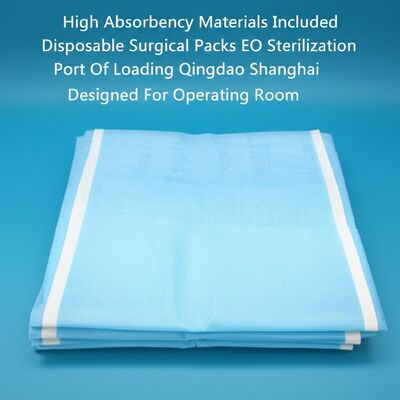 Disposable Surgical Packs with High Absorbency Materials EO Sterilization and Ultrasonic Seam No Stitching Holes
