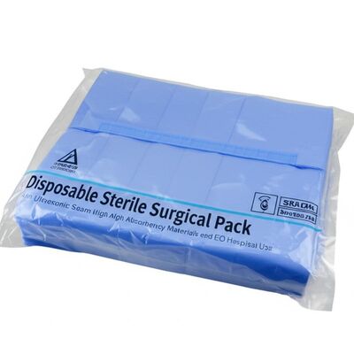 Disposable Sterile Surgical Packs with Ultrasonic Seam High Absorbency Materials and EO Sterilization for Hospital Use