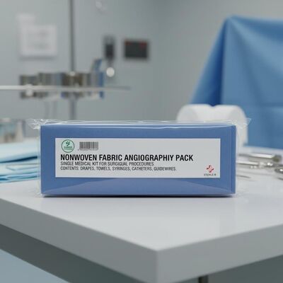 Nonwoven Fabric Angiography Pack with Gamma Sterilization for Single Medical Kit in Surgical Procedures