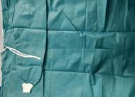 Green Patient Medical Scrub Suits Disposable Isolation Gowns CE / ISO13485