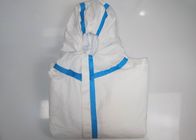 Anti Bacteria Disposable Surgical Gown Protective Doctors Suits With Blue Tape