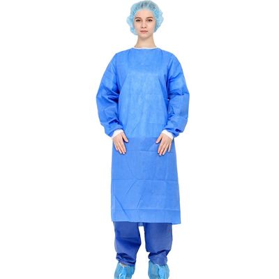 35g SMS Or 45g SMS Disposable Surgical Gown Standard Gown CE Approved