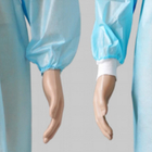 Blue PP PE Waterproof Disposable Surgical Gown With Elastic Cuffs