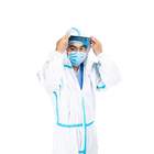 65g PP PE Disposable Medical Scrub Suits Protective Clothing Coverall CE