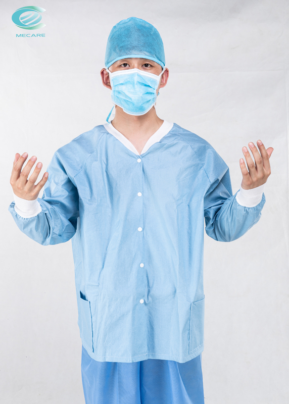 Non Woven Disposable Patient Gown Hospital Cloth Scrub Suits Nurse Uniform