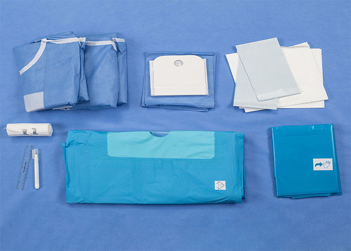 Breathable SMS Surgical Knee Arthroscopy Pack Sterilized Medical Drape Set For Hospital