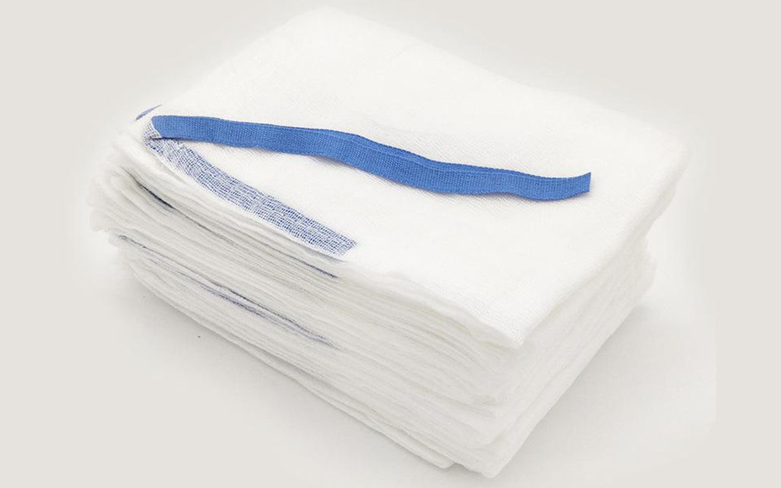 100 Cotton Gauze Pads Sterilied Abdominal Liquid Absorbent Dressing
