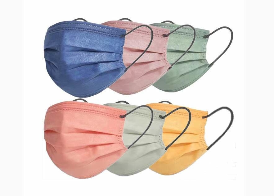 Disposable 3ply Face Mask With Elastic Earloop For Adults 17.5*9 Cm