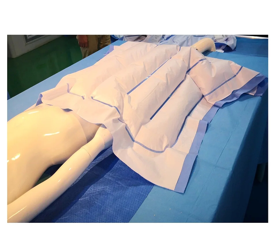 Comfortable Cotton Portable Patient Warming Blanket For Temperature Range 32-42°C