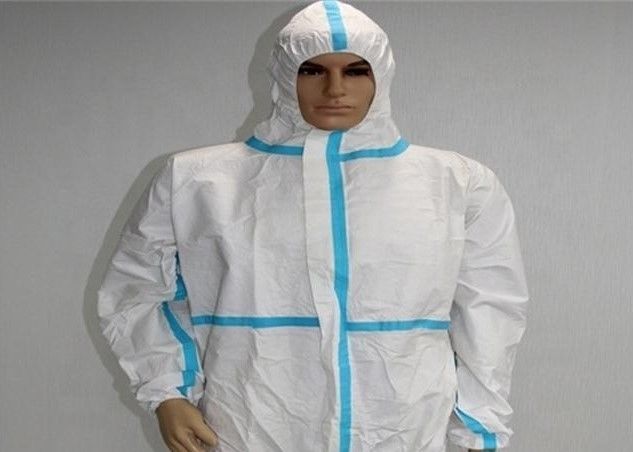 Durable Disposable Non Woven Coverall Waterproof Work Wear Uniform Eco - Friendly