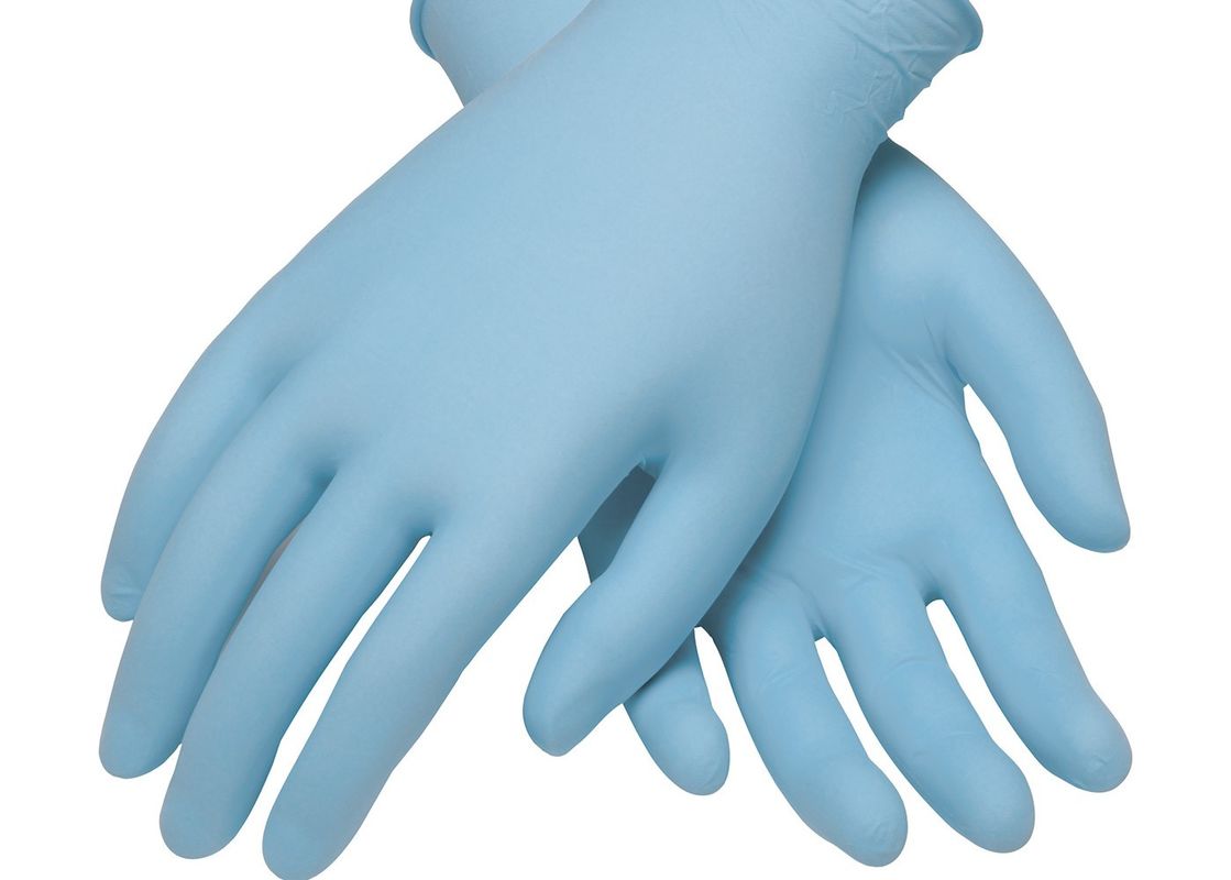 thumbnail image 2 of House Brand Dentistry Nitrile Exam Gloves - PF Textured, Blue, Medium, 100 Per Box, Medical Grade 2 of 14