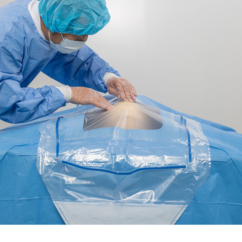 Medical Disposable Sterilized Surgical Drape SMS EOS Craniotomy Drape