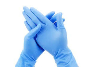 Disposable Medical Blue Nitrile Gloves Powder Free Safety Examination Gloves