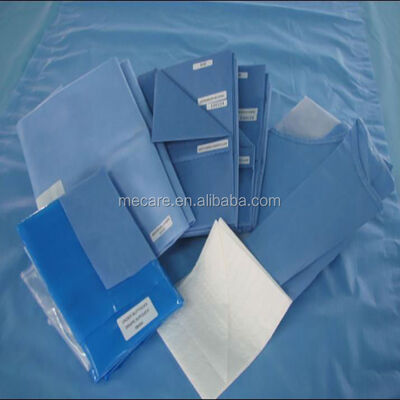 Non-woven Fabric Sterile Surgical Packs with Angiography Pack and OEM/ODM Customization