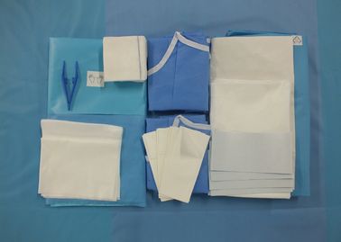 Surgeon Caesarean Disposable Surgical Packs Non Woven C Section Drape Included