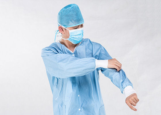 Pulp Spunlace Nonwoven Fabric XL Disposable Patient Gowns