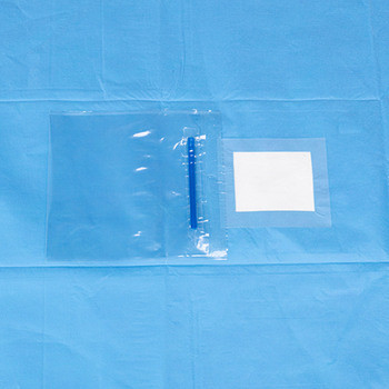 Class II Nonwoven SMS Eye Surgery Drape With Collection Pouch