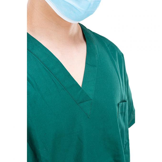 Hospital Operating Room Short Sleeve Unisex Medical Scrub Suits