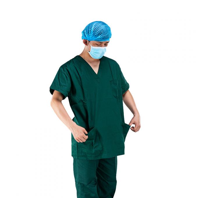Hospital Operating Room Short Sleeve Unisex Medical Scrub Suits